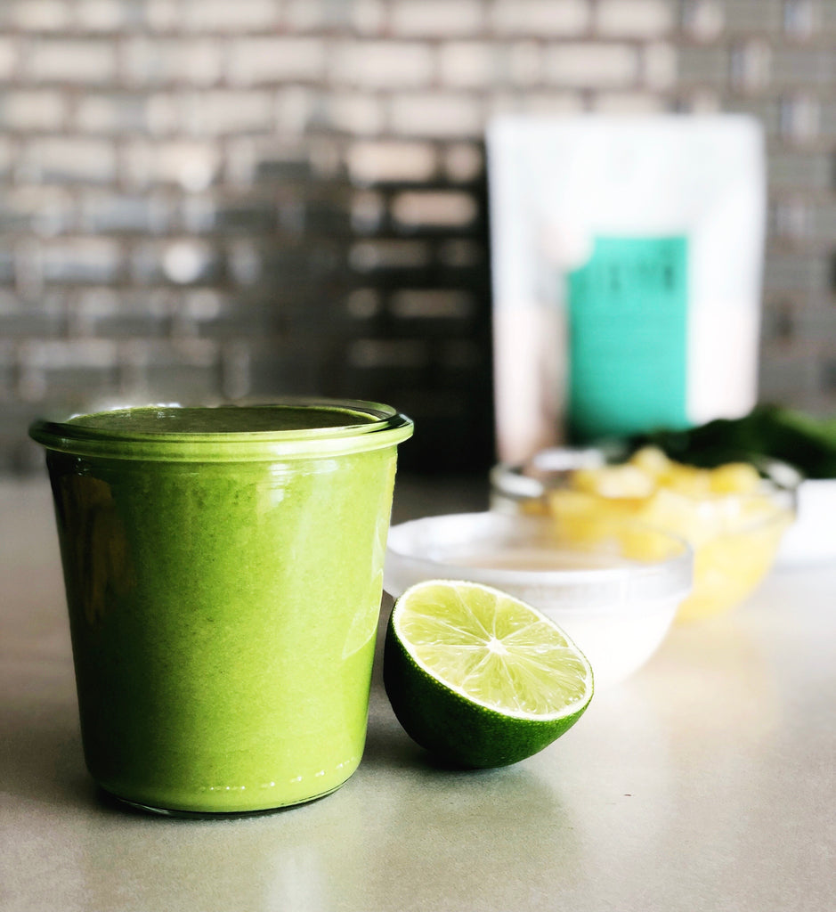 Green Colada Smoothie featuring JOYÀ Matcha-Moringa Blend