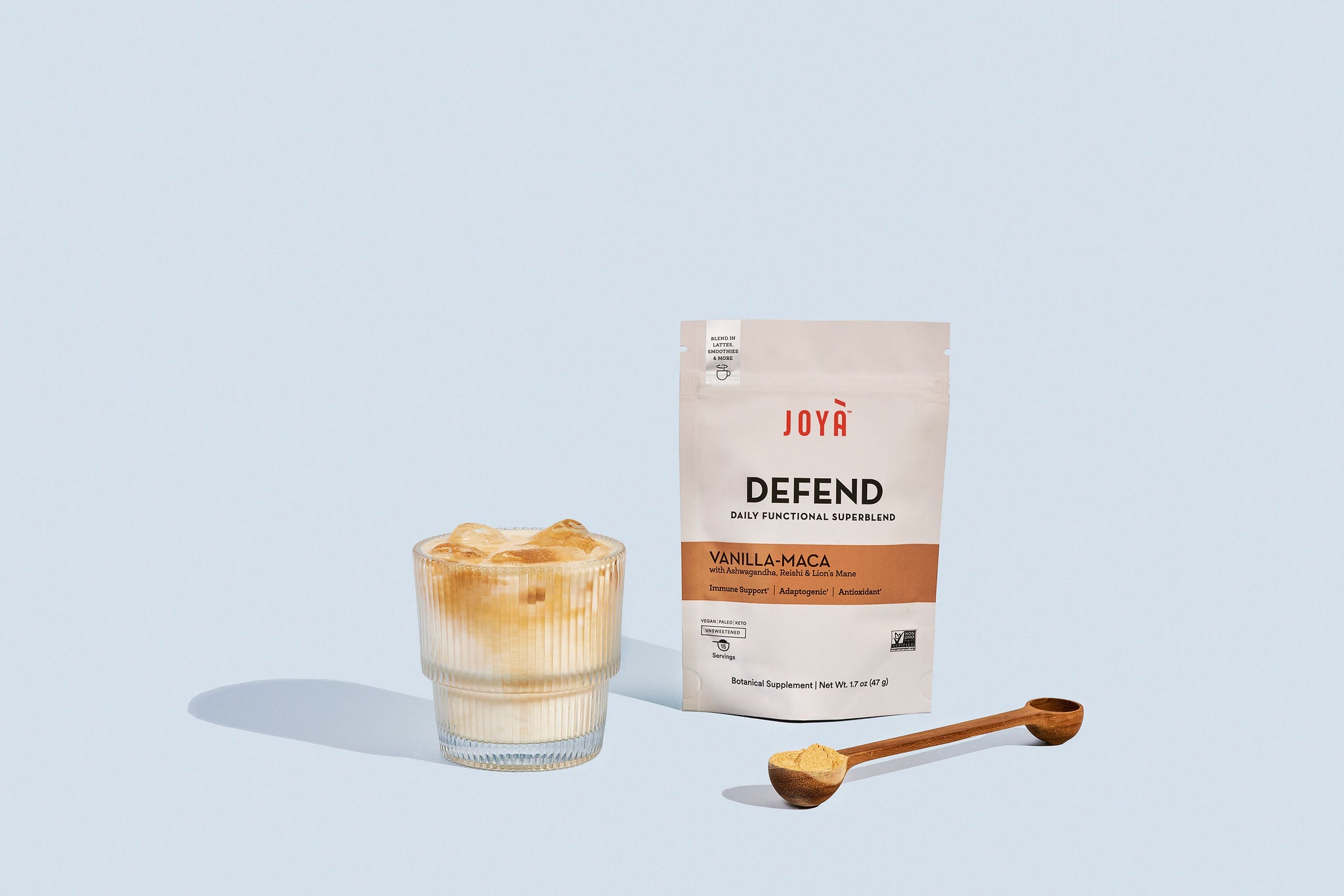 JOYÀ's Defend Superblend with Reishi and Lion's Mane mushroom