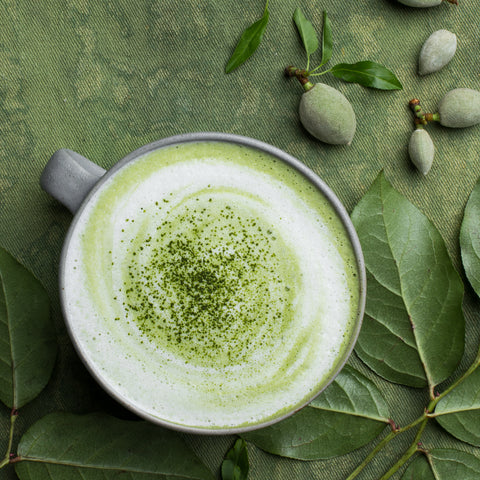 Overhead image of JOYA Matcha Latte