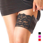 Garter Purse, Stays Put Silicone Grip & 2 Secured Pockets