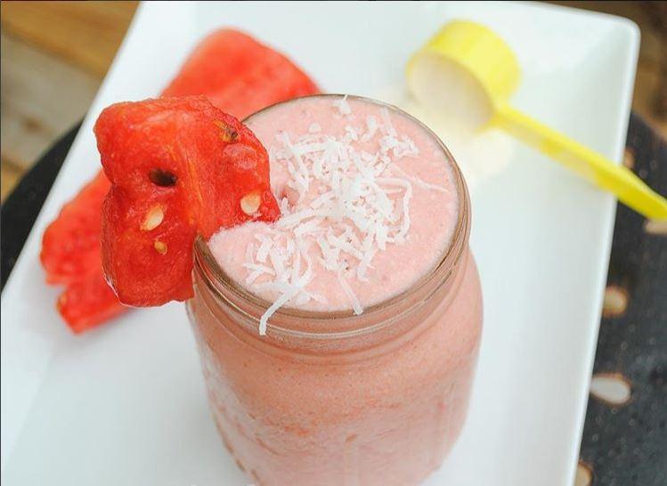 Watermelon Coconut Pre-Workout Smoothie | Ascent Protein