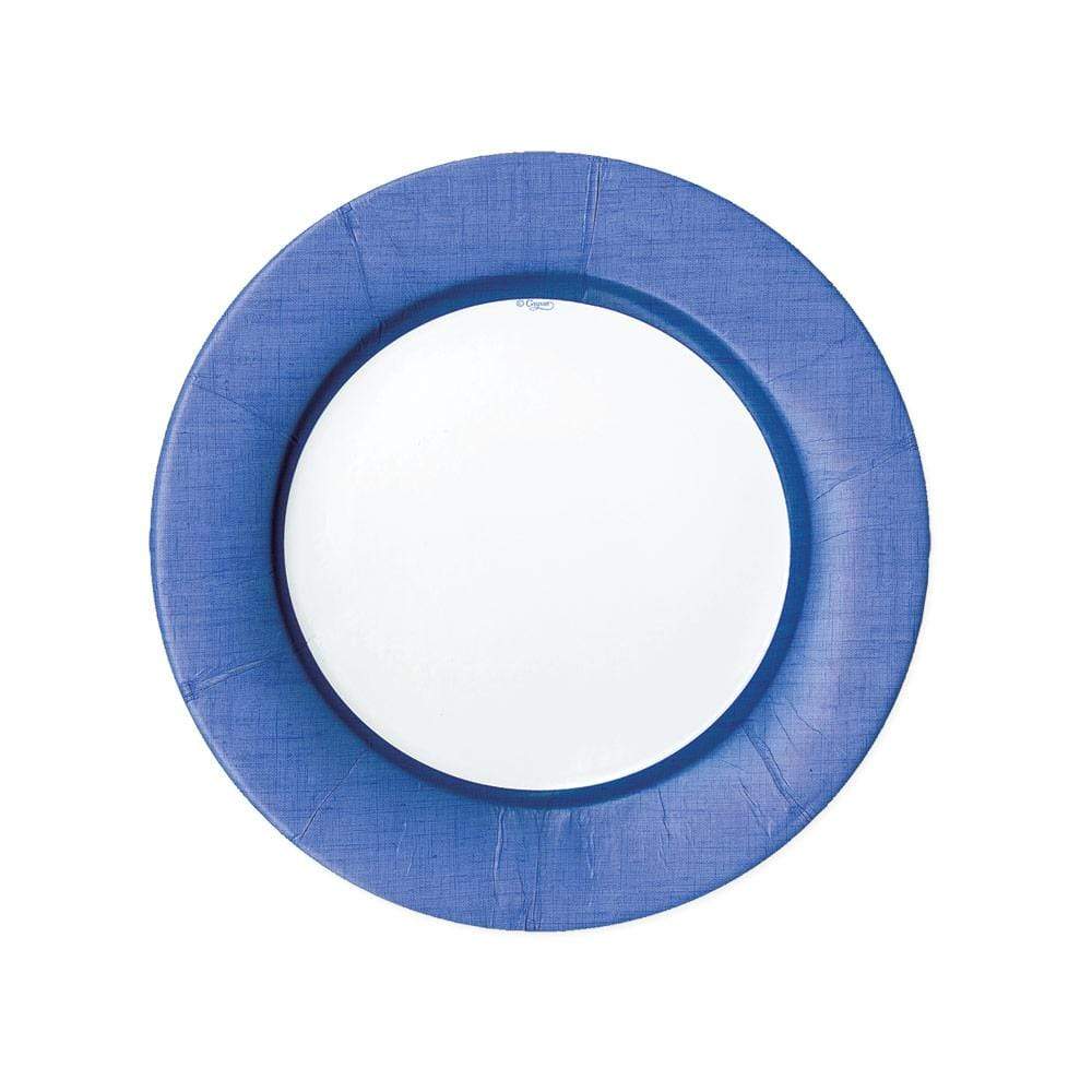 Caspari Salad/Dessert Plates, Delft Blue, 8 Inch - 8 plates