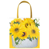 Caspari Sunflowers Small Square Gift Bag - 1 Each 9799B1.5
