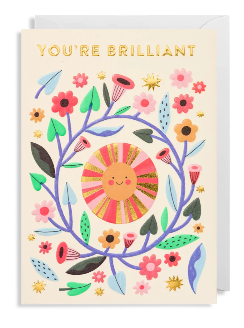 You're Brilliant Card – Luna & Curious