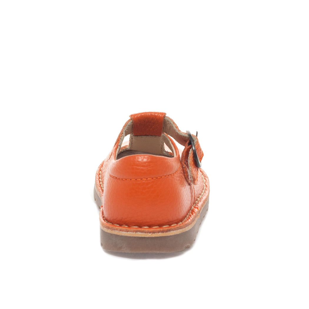 Petasil Cindy Orange Kids T-Bar Shoes 