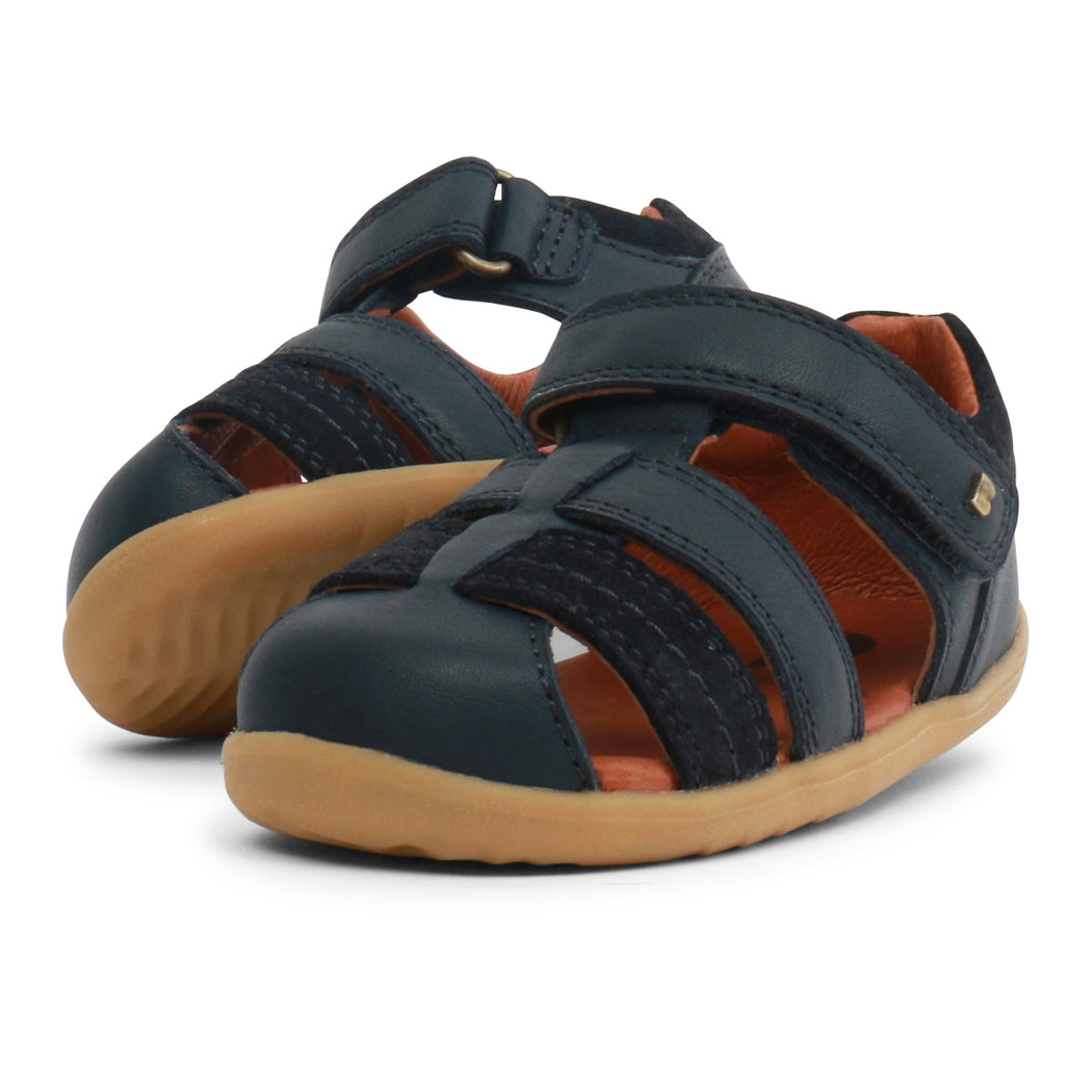 Bobux Navy Step Up Closed Toe Sandals 