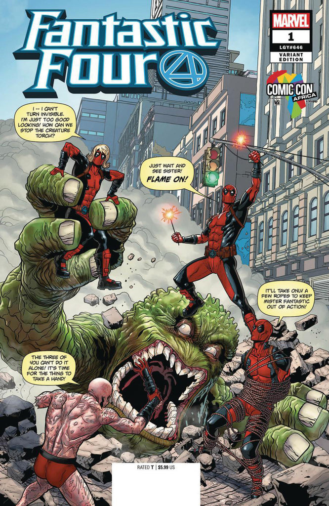Fantastic Four 2018 Series 1 Variant Comic Con Africa Deadpool C Danz Comix And Collektibles