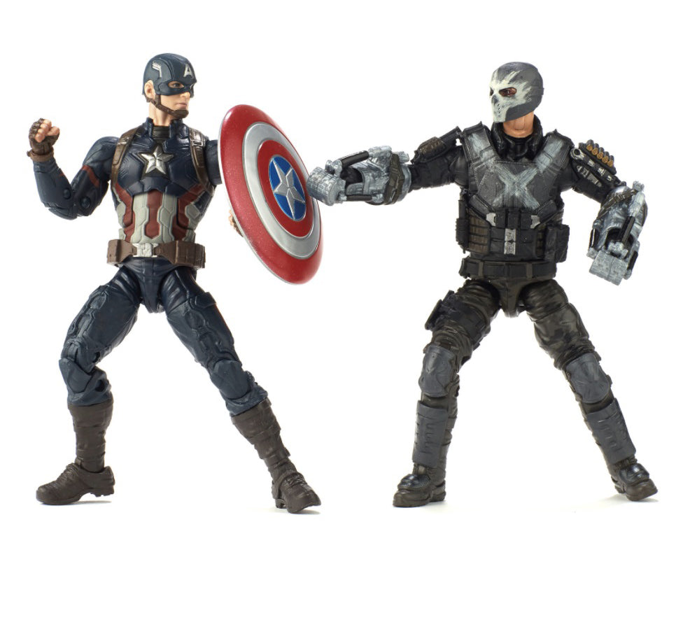 Marvel Legends Marvel Cinematic Universe 10th Anniversary Series Captain America Civil War Film Captain America And Crossbones 6 Figure 2 Pack