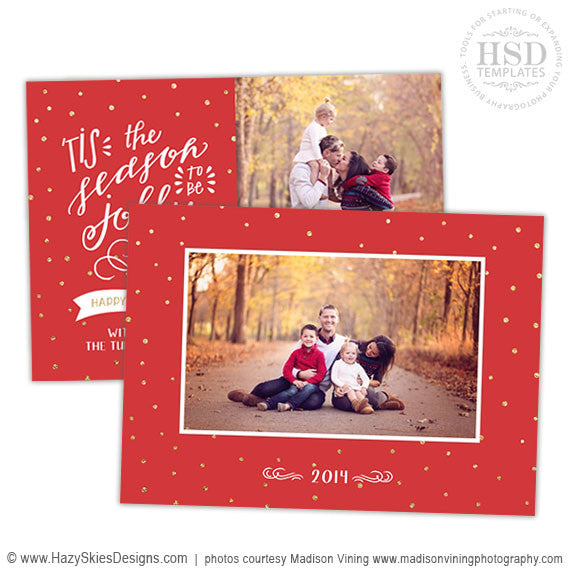 holiday card templates for photoshop