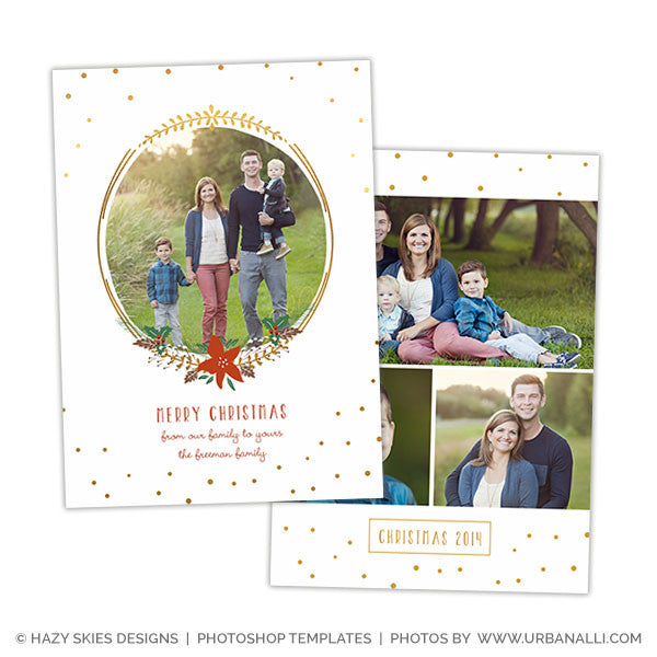free photo christmas card templates for photoshop
