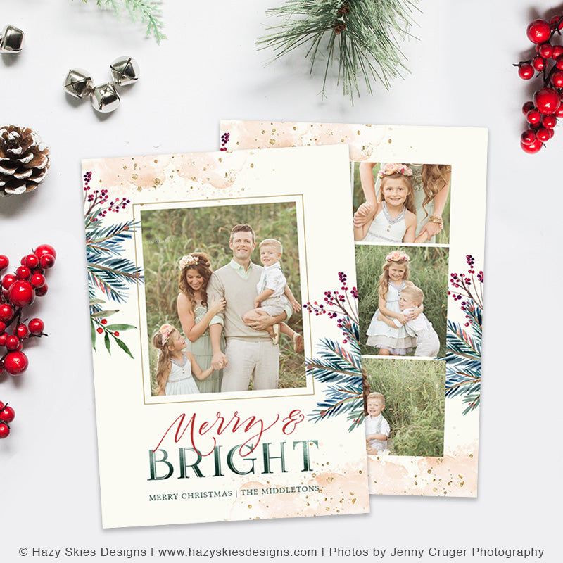 Christmas Card Templates for Photographers, Christmas ...