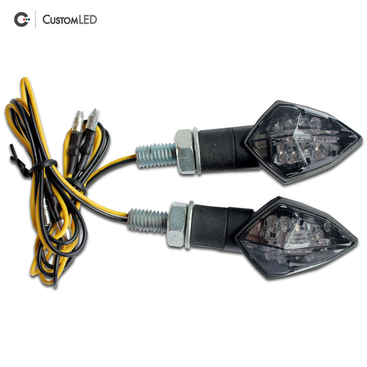 Motorcycle LED Blinkers - Compact Universal Fit - V1 (pair) – Custom LED