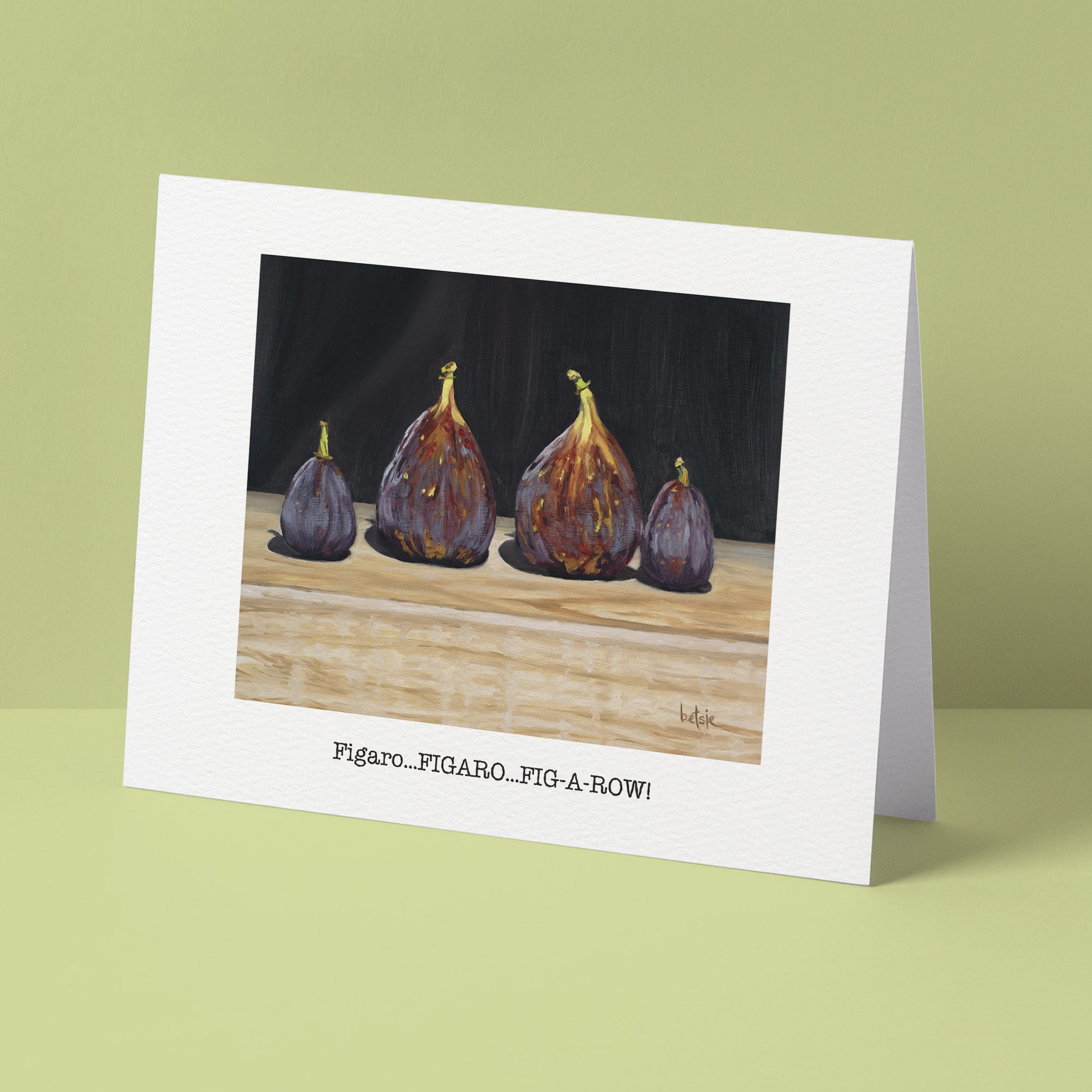 "Figaro...FIGARO...FIG-A-ROW!" Greeting Card