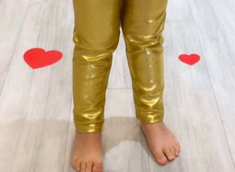 New GIRLS METALLIC MERMAID LEGGINGS KIDS SHINY FOIL CHILDREN 3-13