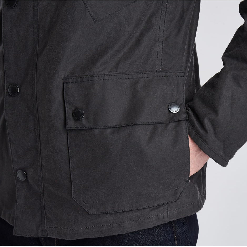 barbour international armour wax jacket