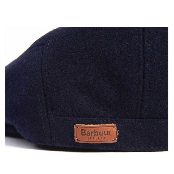 barbour wax flat cap navy