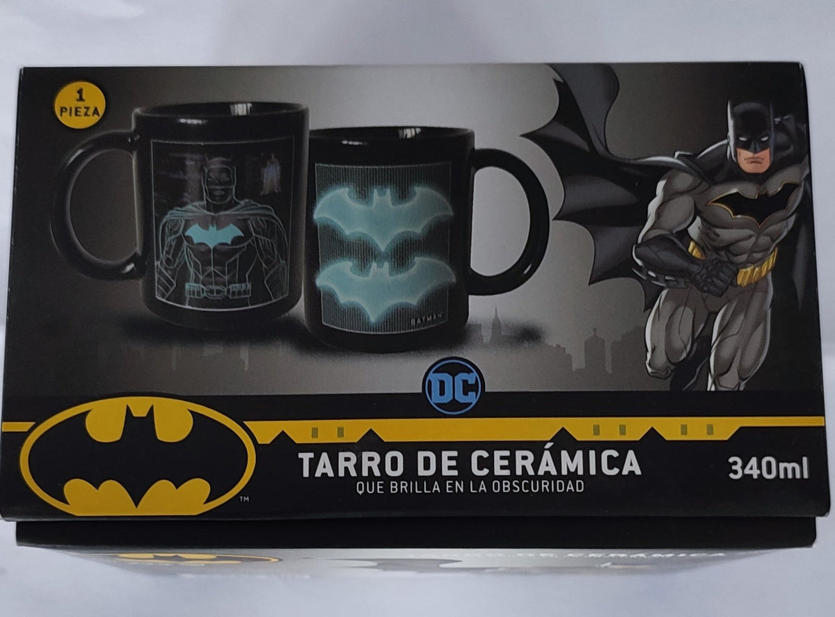 Taza de cerámica que brilla en la obscuridad (Batman) – La Cueva del Guampa
