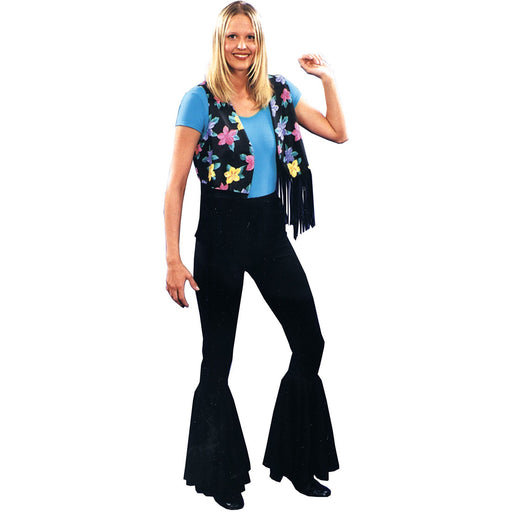 Mens Patchwork Flares 70s Bell Bottom Pants - Mr. Costumes