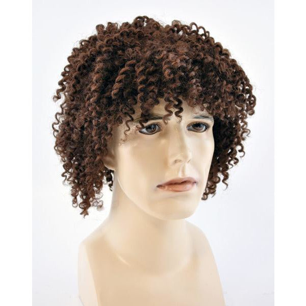 brown curly wig costume