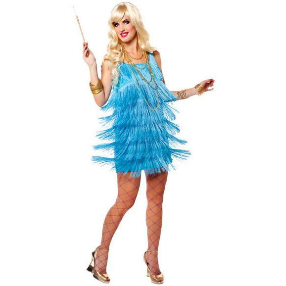 blue flapper costume