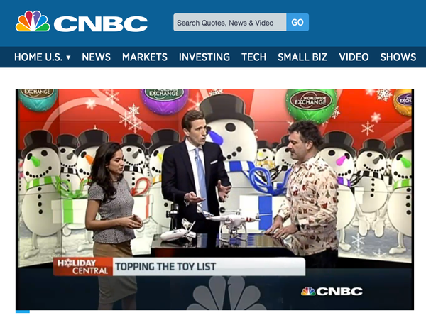 christmas shirt on CNBC