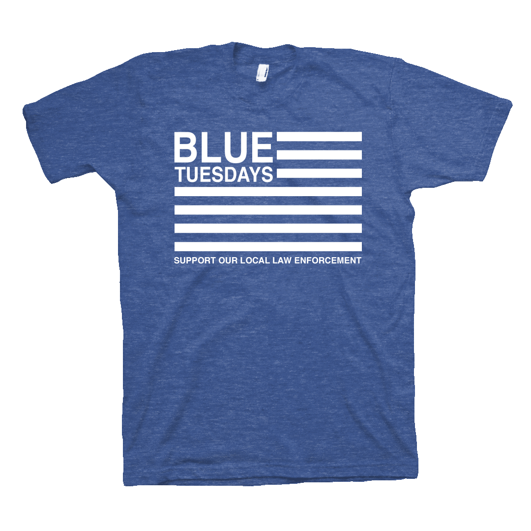 Support The Police, LLC - Blue Tuesdays Concept 3 (Crewneck T-Shirt)