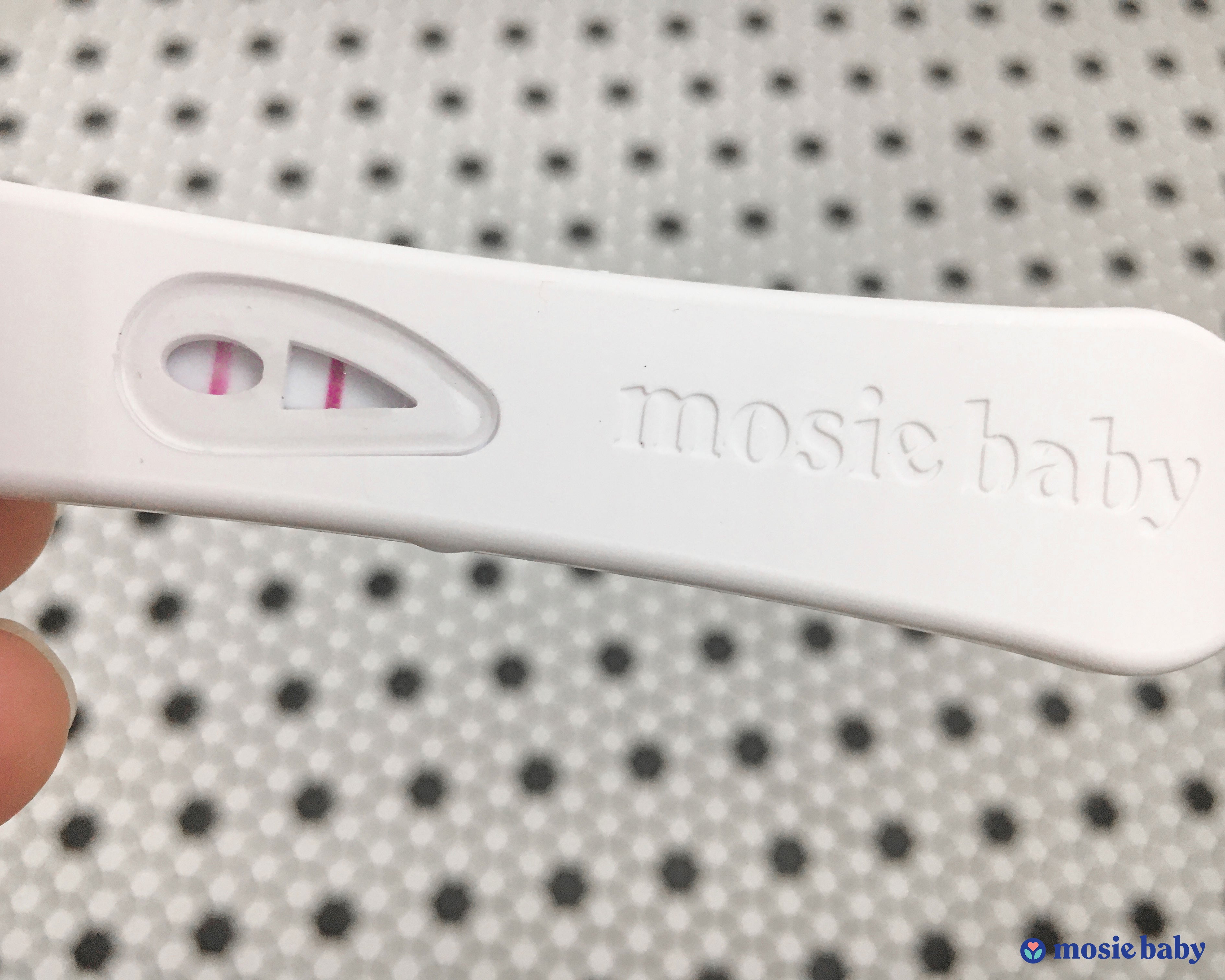 Positive mosie baby pregnancy test