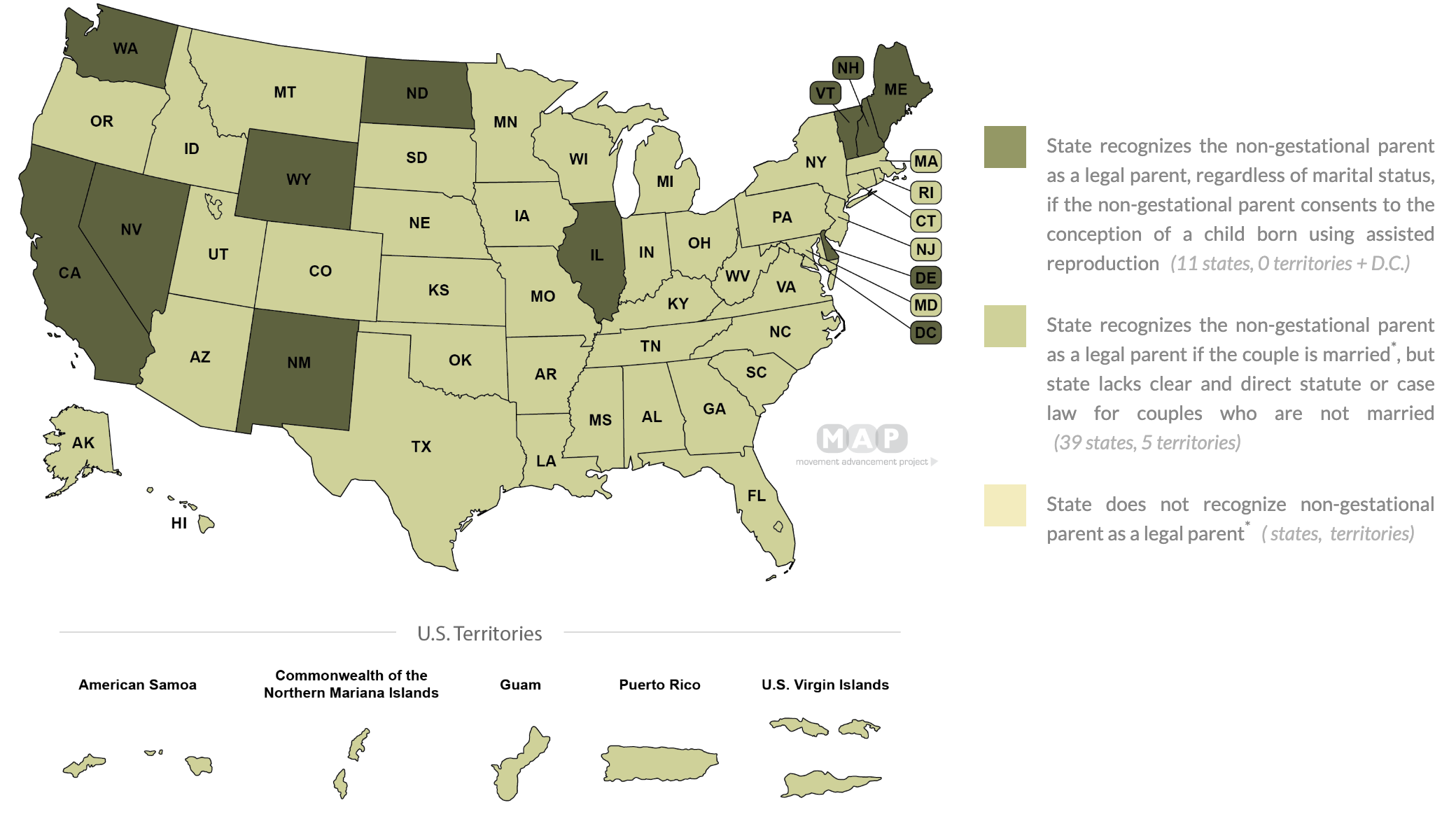 other parental recognition laws by state map