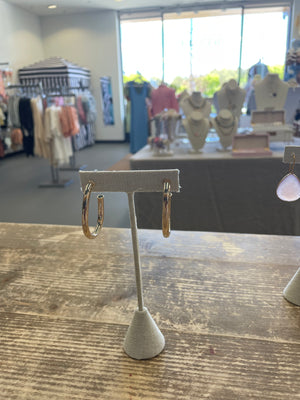 Gold Filled Oval Hoop Earrings - HAMILTON GRACE DESIGNS