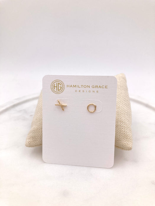 X and O Earrings – HAMILTON GRACE DESIGNS