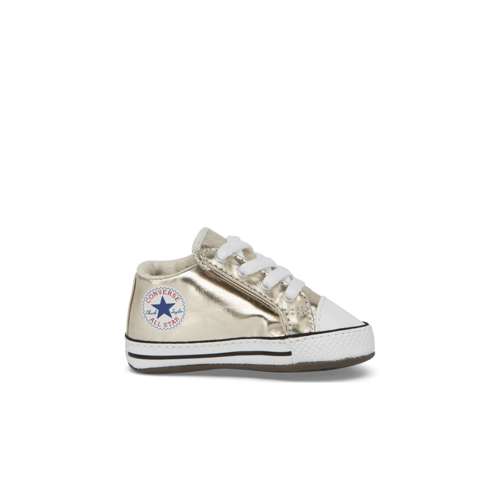 converse metallic gold infant