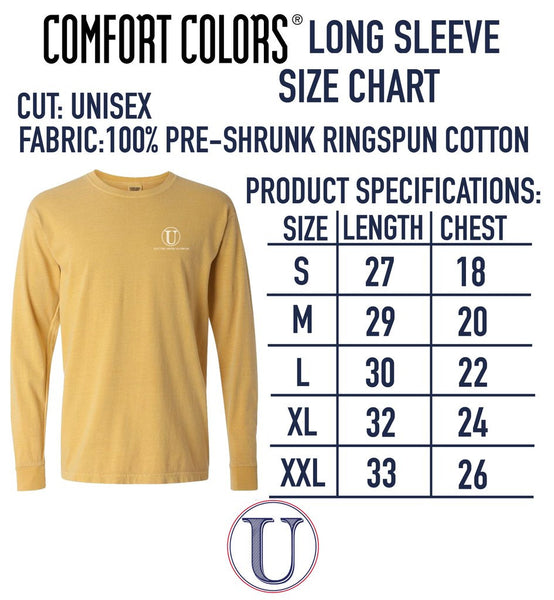 Comfort Colors Long Sleeve Color Chart