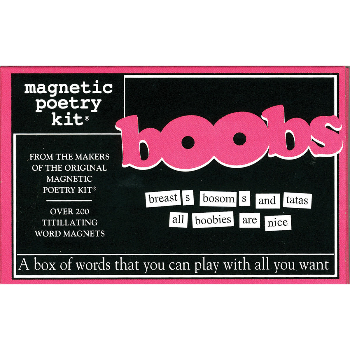 Magentic Poetry Kit: Boobs – Primrose Path Boutique