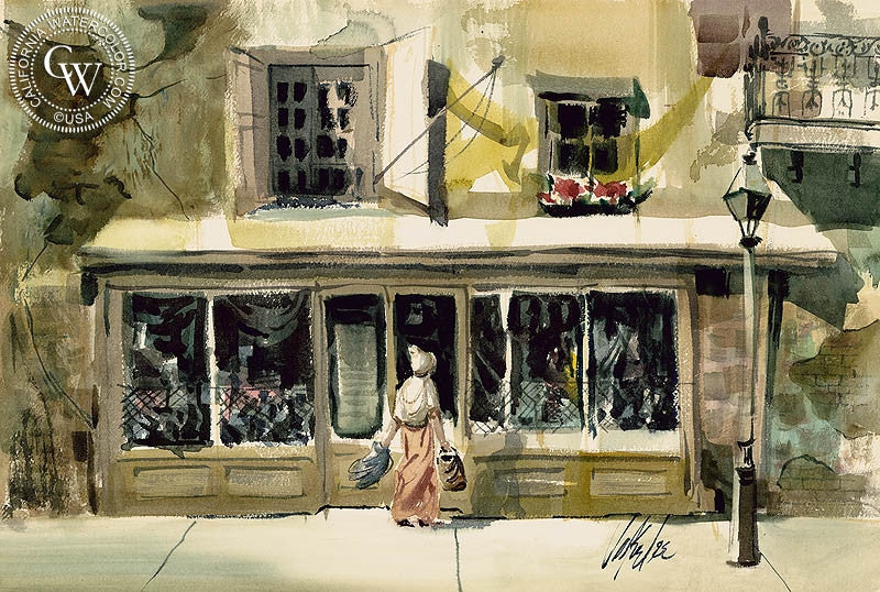 Old Store, art by Jake Lee California Watercolor