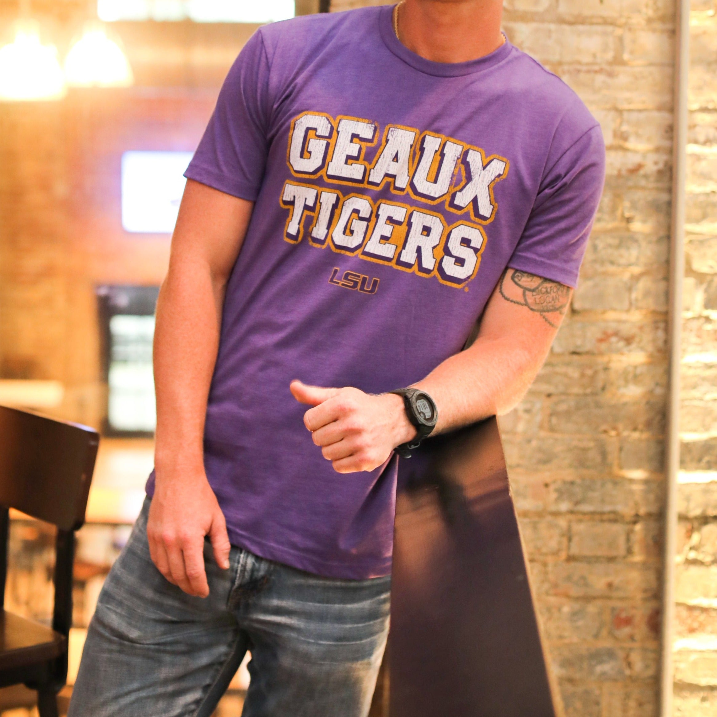 Louisiana Saturday Night Tiger Pocket T-Shirt