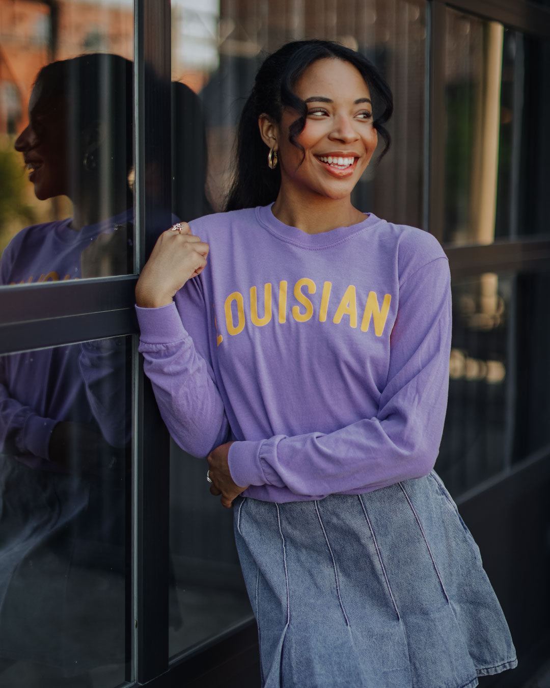 SLAG_Creative Saturday Night in Death Valley | Louisiana Football Gameday Long Sleeve T-Shirt