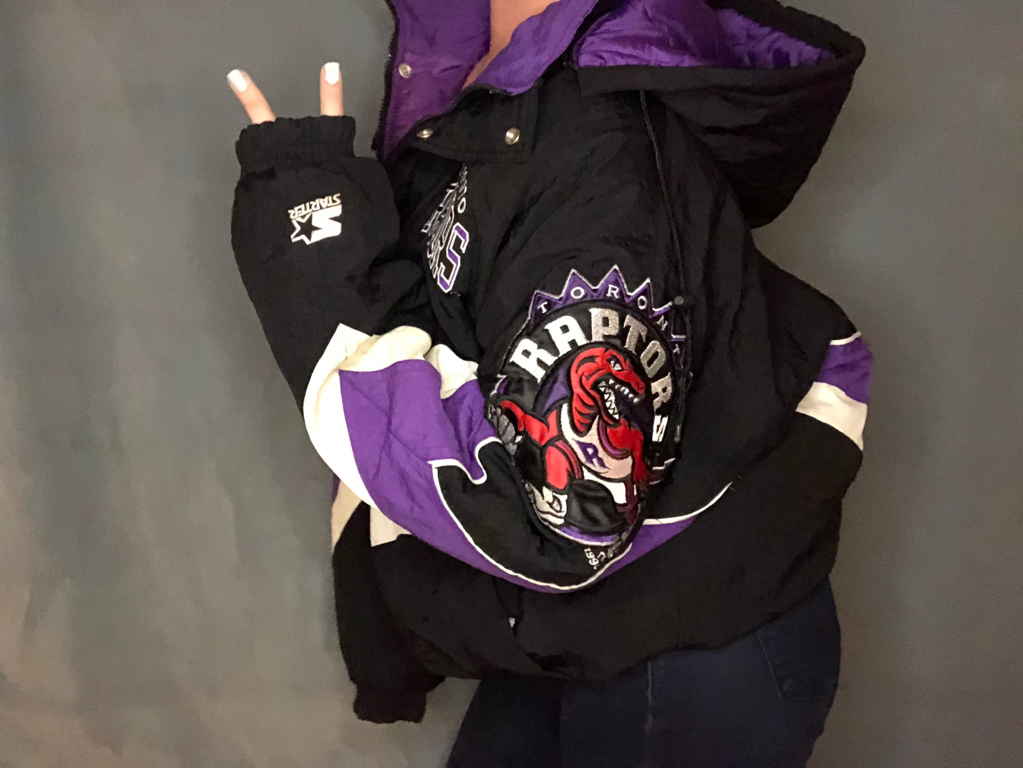 raptors old logo hoodie