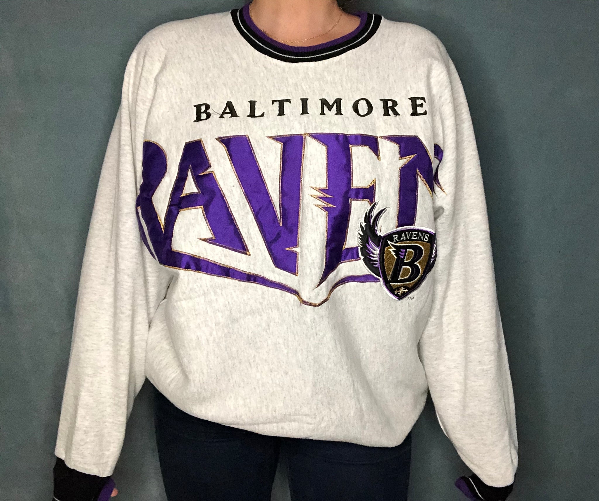 baltimore ravens crew sweatshirt