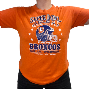 Broncos Football Rhinestone Bling Shirt Or Tank Top XS, S