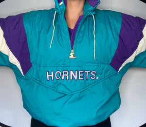 charlotte hornets starter jacket xl