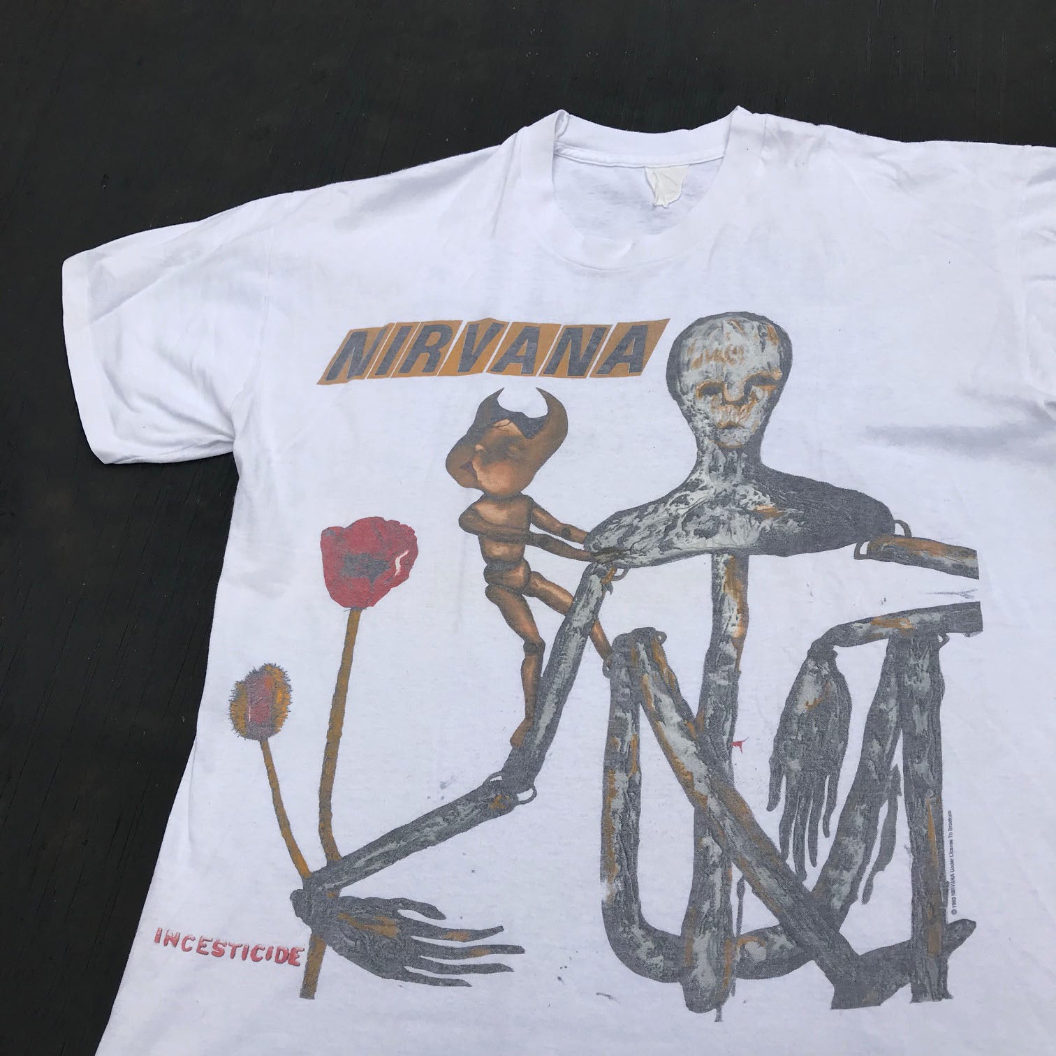 1993年 Nirvana ニルヴァーナ INCESTICIDE バンドTシャツ-