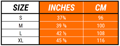 Jumplete Shirt Size Guide