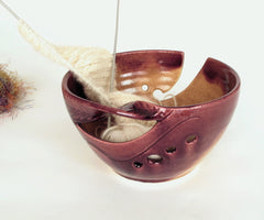 autumn gold 2 yarn bowl blueroompottery