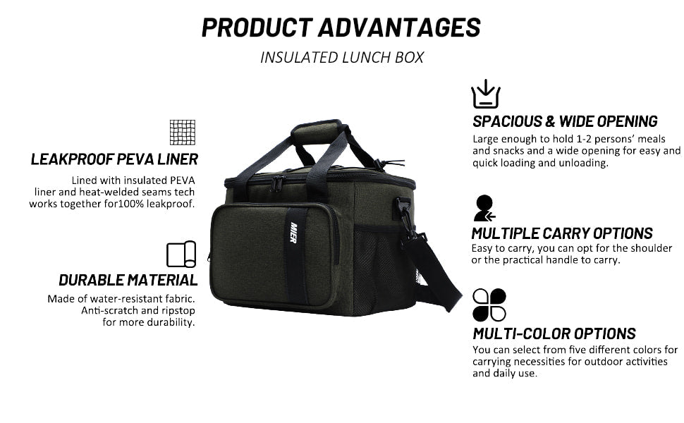 Insulated Lunch Cooler Bag