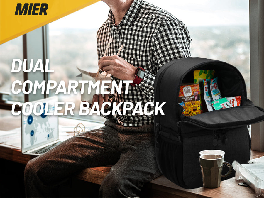 MIER Insulated 2 in 1 Backpack Cooler for Hiking Daypack