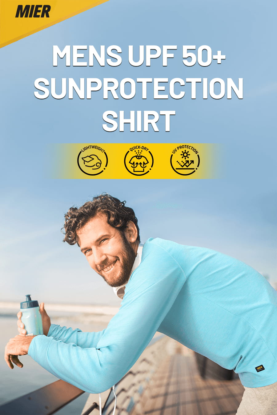 T-shirt anti-UV (UPF 50+) - Neo Mint