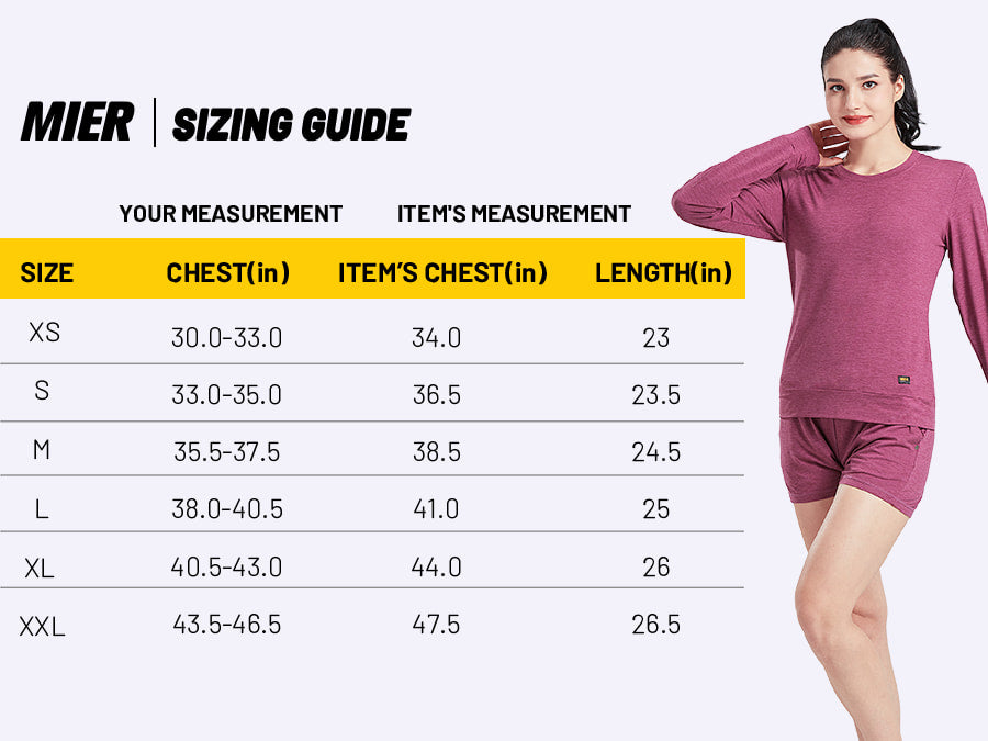 women shirts size