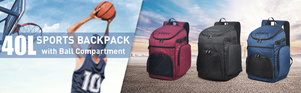 MIER Basketball Backpack with Laptop 