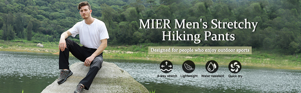MIER Men's Lightweight Hiking Pants