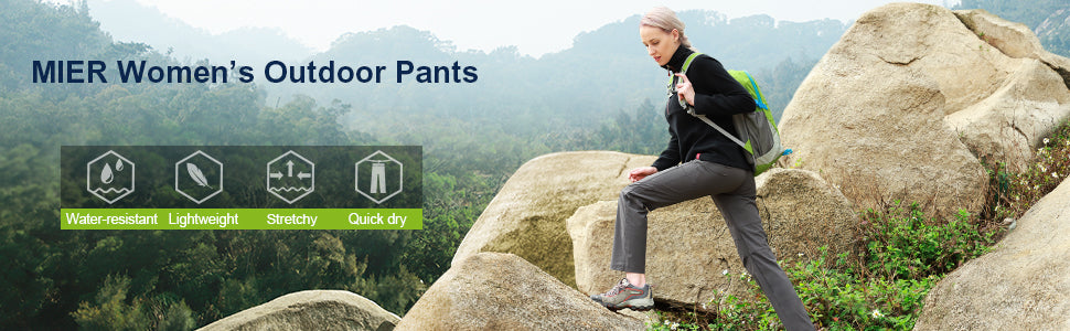 MIER Women's Outdoor Hiking Travel Cargo Pants